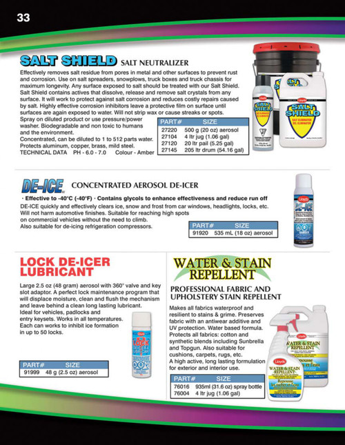 Upholstery Water & Stain Repellent 935ml Trigger Spray Bottle  76016