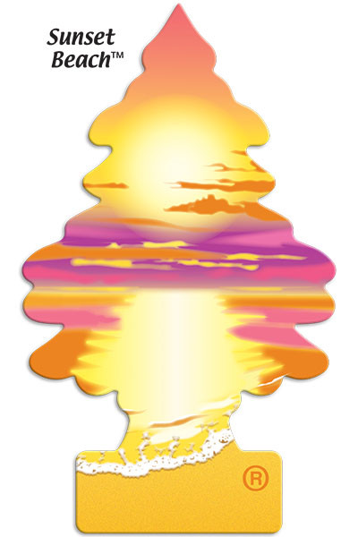 12 Pack - Regular Strength Sunset Beach Air Freshener   U1P-17177