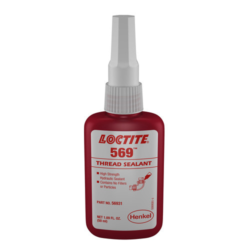 569 High Strength Pnuematic/Hydraulic Thread Sealant 50ml Bottle  135492