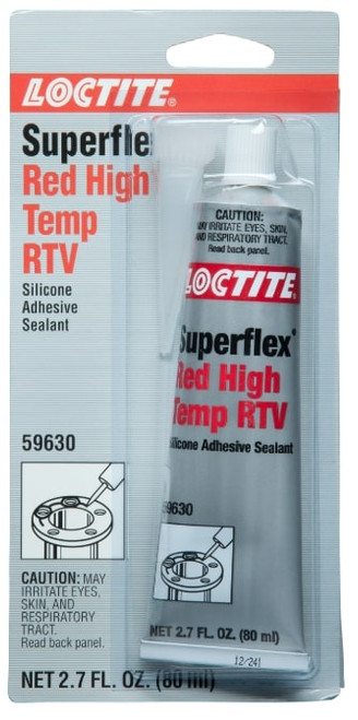 SI 596 Red High Temp RTV Silicone Adhesive Sealant 80ml Tube  135507