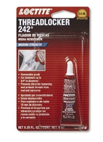 242 Blue Medium Strength Threadlocker 6ml Tube  544418
