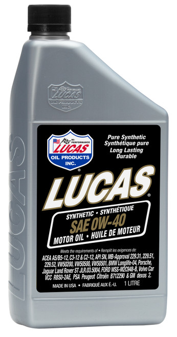 0W-40 Synthetic Motor Oil 946ml Bottle  20210