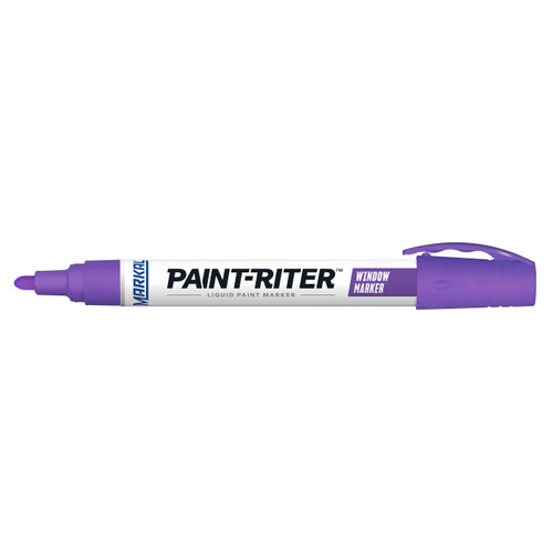12 Pc. Paint-Riter® Window Marker Removable Paint Marker - Fluorescent Purple   97455
