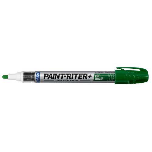 12 Pc. Paint-Riter®+ Oily Surface Liquid Paint Marker - Green   96966