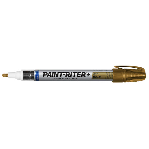 12 Pc. Paint-Riter®+ Oily Surface Liquid Paint Marker - Gold   96972