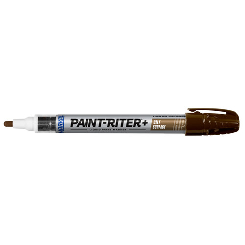 12 Pc. Paint-Riter®+ Oily Surface Liquid Paint Marker - Brown   96975