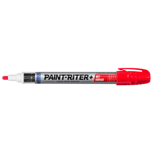 12 Pc. Paint-Riter®+ Wet Surface Liquid Paint Marker - Red   96932