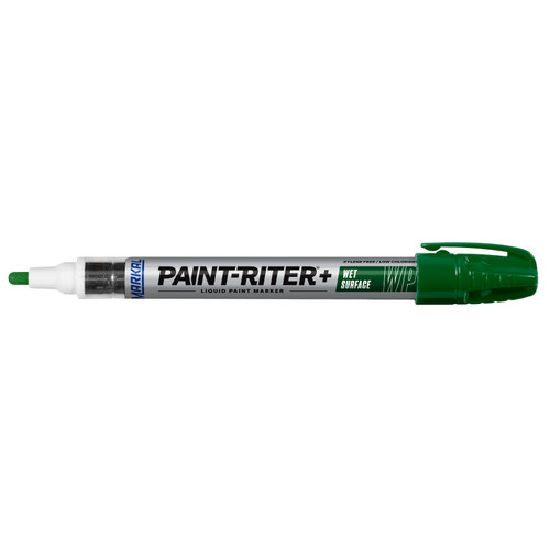 12 Pc. Paint-Riter®+ Wet Surface Liquid Paint Marker - Green   96935