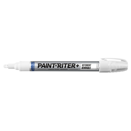 12 Pc. Paint-Riter®+ Detergent Removable Liquid Paint Marker - White   97010