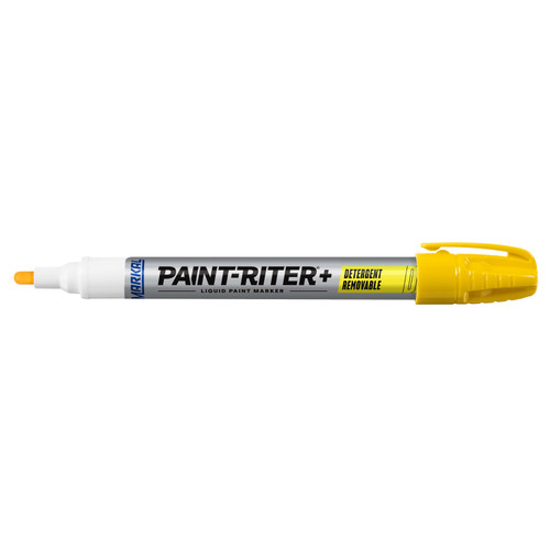 12 Pc. Paint-Riter®+ Detergent Removable Liquid Paint Marker - Yellow   97011