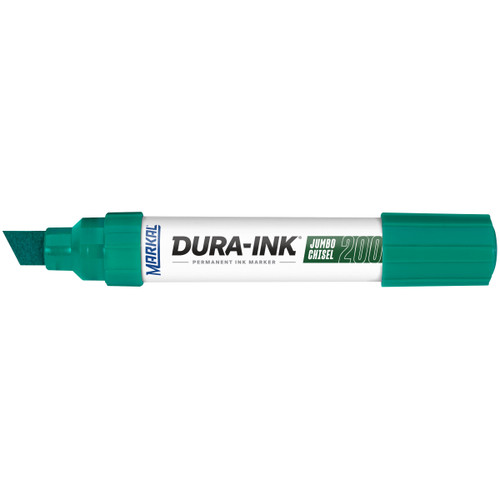 12 Pc. DURA-INK® Jumbo Chisel Permanent Ink Marker - Green   96914