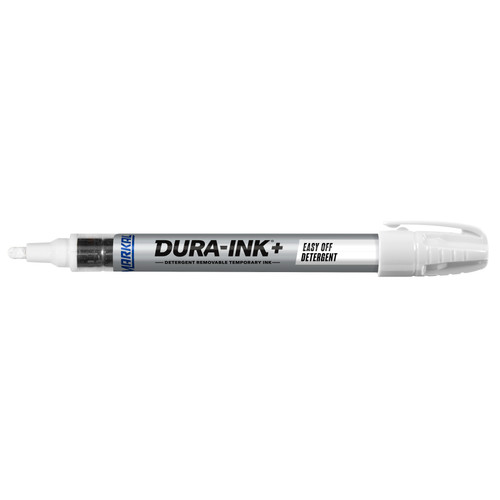 48 Pc. DURA-INK®+ Easy Off Detergent Removable Ink Marker - White   96320