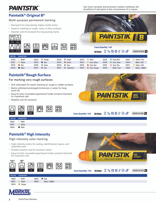 12 Pc. Paintstik® Original B Solid Paint Marker - Yellow   80221