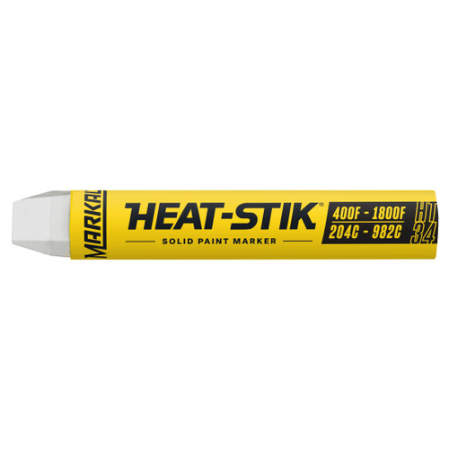 12 Pc. Heat Stik® 400F-1800F Hot Surface Solid Paint Marker Jumbo - White   84710