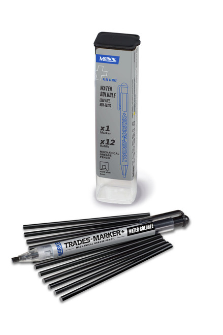 Trades-Marker®+ Water Soluble Mechanical Grease Pencil Starter Pack - Black   96192