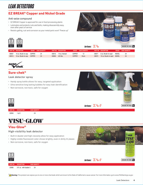 Visu-Glow® High Visibility Leak Detector 8oz Bottle   32898
