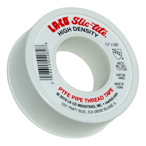 Slic-Tite® 1/2 x 300" White Teflon Tape   44082