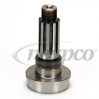 1.375" 10 Spline - 3.00" x .083" Round - Midship Stub Shaft w/Nut  N3-54-611