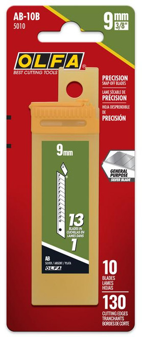 50 Pc. AB-10B 9mm Silver Precision Snap Blade   5015