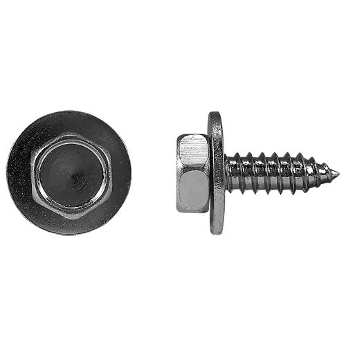 1/4 x 3/4" Hex Head Chrome SEMS® Tapping Screw 100 Pc.   245-600