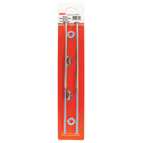 5/16-18 x 12" Zinc Plated Battery Hold Down Bolt Kit   570-612