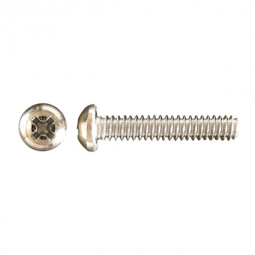 #8-32 x 4" Pan Head Steel Machine Screw 100 Pc.   173-156