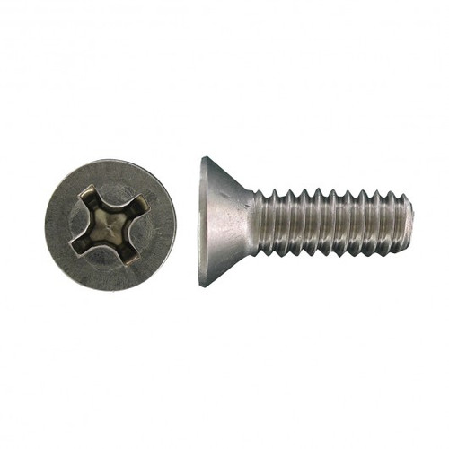 #10-24 x 1/4" Countersunk Stainless Steel Machine Screw 100 Pc.   5111-185