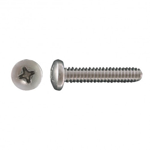 #8-32 x 3/4" Pan Head Stainless Steel Machine Screw 100 Pc.   5114-139