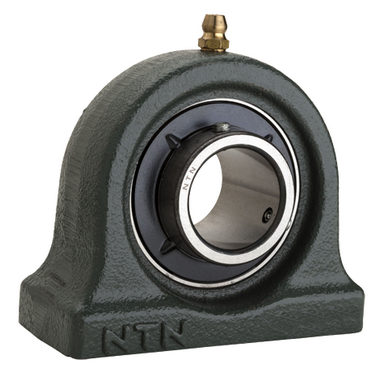 3/4" Cast Iron Tapped Base Pillow Block w/Wide Set Screw Insert Bearing - Standard  Duty  UCUP204-012D1
