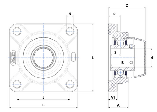 1-1/4"   SUCFPL206-20FG1
