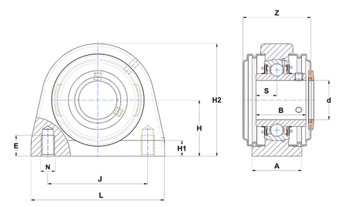 1-1/4"   SUCPA206-20CCFG1