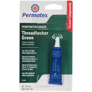Green Medium Strength Threadlocker 6ml Tube   29000