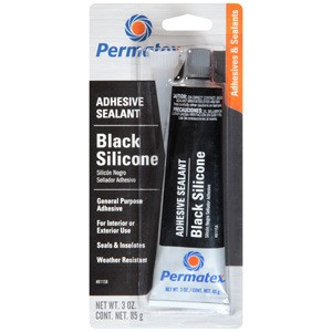 Black Silicone Adhesive Sealant 80ml Tube   59203
