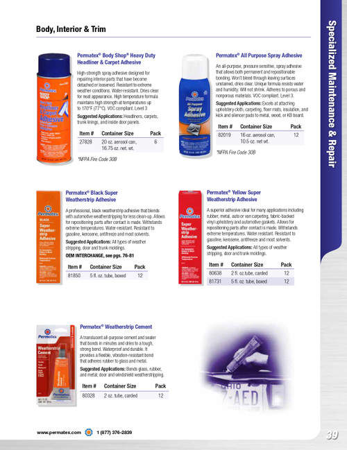 Super Weatherstrip Adhesive 147ml Tube   81731