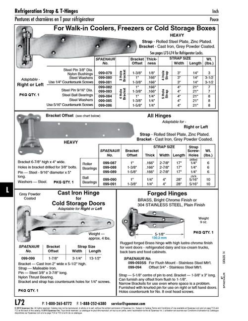 Stainless Steel Hinge Flush Mount 5 1/8" Center Of Pin To End Strap 304 Stainless Steel Polished   099-093SS