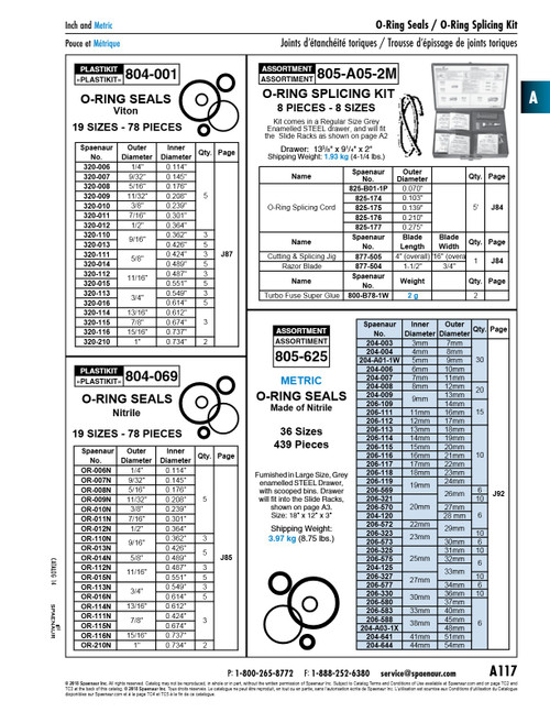 Metric O-Ring Assortment Nitrile   805-625
