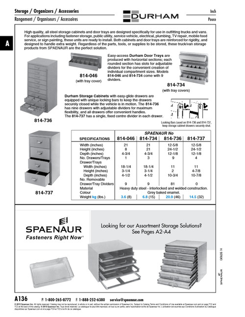 Door Tray W/ Covers 3 Trays 21" W X 21" H X 4-3/4" D Steel Gray Baked Enamel   814-734