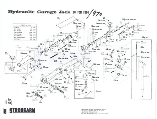 20 Ton Heavy-duty Service Jack  030438
