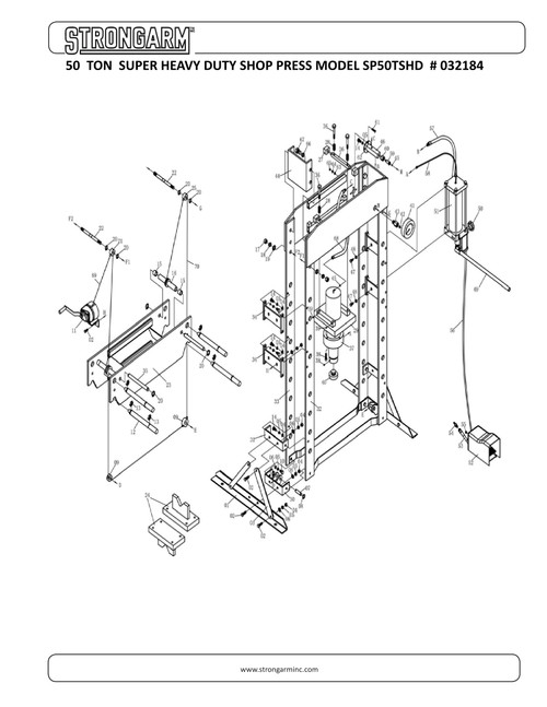 50 Ton Shop Press  032184