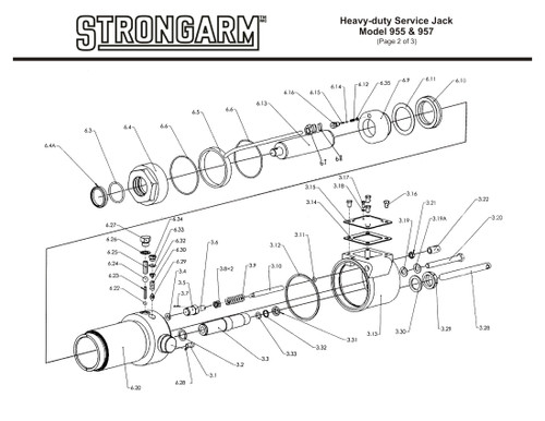 030436 Hydraulic Jack Control Rod  PFH-957P01-5