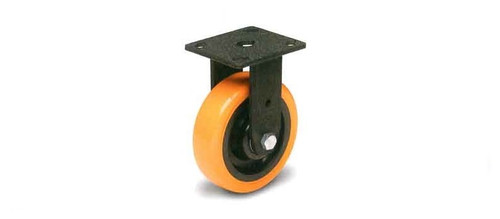 4" Rigid Orange Polyurethane Wheel  TGC-30400-R