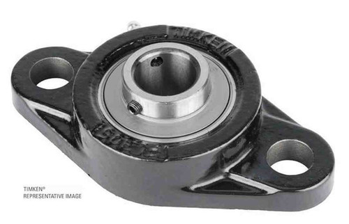 2-1/8" Standard Duty Eccentric Locking Collar Rhombus Flange Block Assembly   UELFL211-34