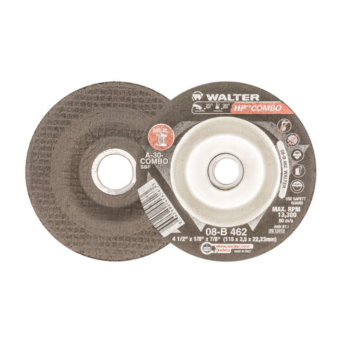 HP Combo® 25 Pc. 4-1/2 x 1/8 x 7/8" A-30 Grinding Wheel   08B462