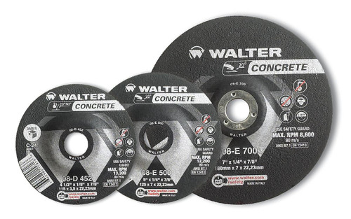 Concrete® 25 Pc. 4-1/2 x 1/4 x 7/8" C-24 Grinding Wheel   08E450