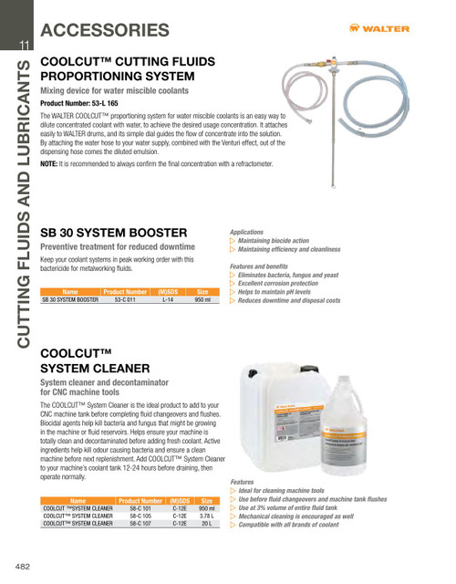 Coolcut® System Cleaner/Decontaminant 20L Jug   WAL 58C107