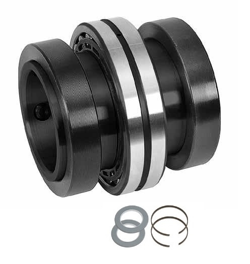 4-7/16" Timken QAA Replacement Bearing & Seal Kit - Two Concentric Shaft Collars - Triple Lip Nitrile Seals  QAA407KITSM