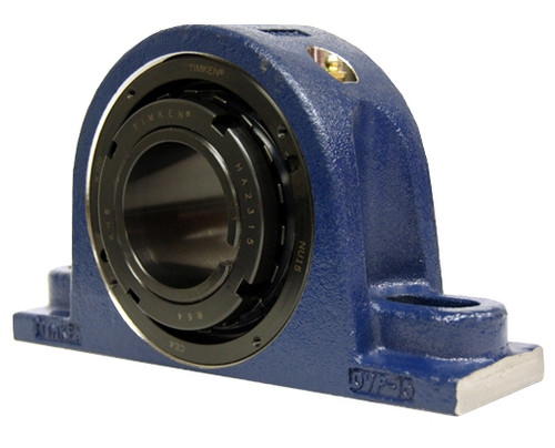 2-3/16" Timken DVP Two Bolt Pillow Block - Taper Lock Adapter - Double Lip Viton Seals - Float  DVP13K203SEC
