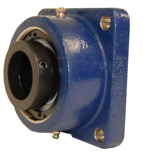 3-7/16" Timken QMFXP Square Shallow Pilot Flange Block - Eccentric Locking Collar - Teflon Labyrinth Seals - Fixed  QMFXP18J307ST