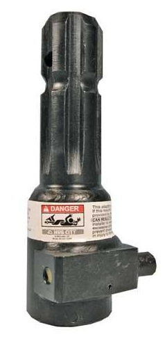 1-3/8"-6 Spline Male x 1-3/8"-21 Spline Female Quick Disconnect PTO Adapter  PTO0332-01375