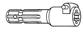 1-3/8"-6 Female Spline x 1-3/8"-6 Spline Male Quick Disconnect PTO Adapter  PTO15901